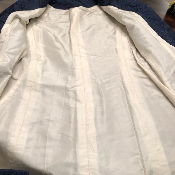 Vintage navy blue long length coat - Picture 9 of 16